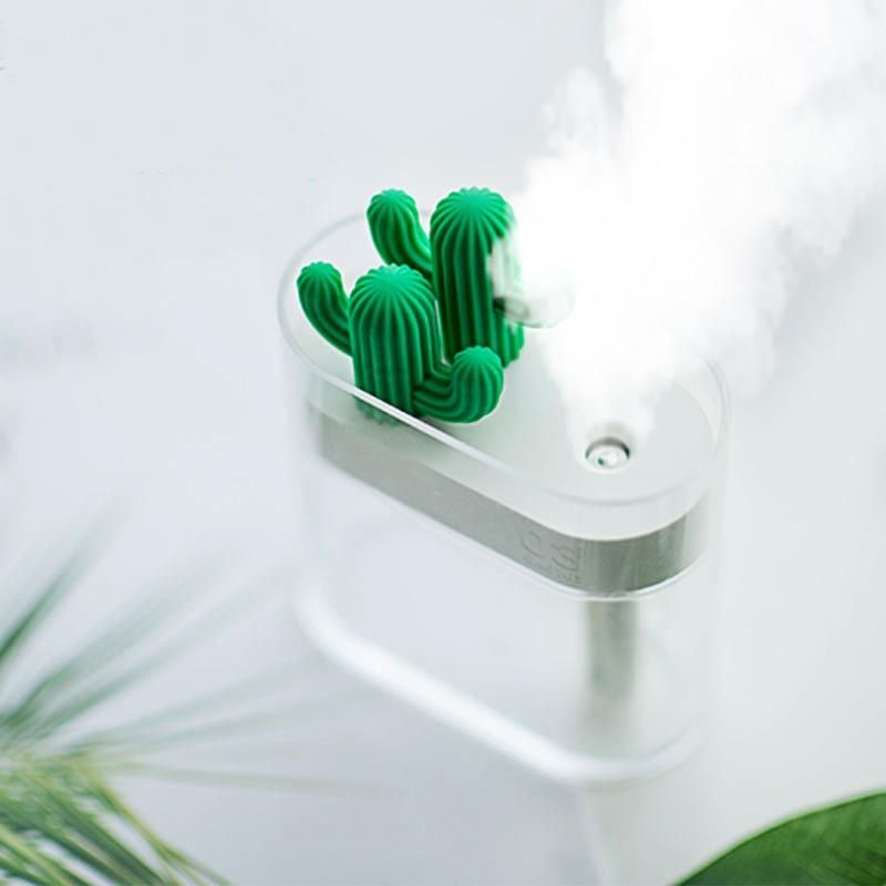 Ultrasone cactus aroma diffuser met ledverlichting van 160 ml