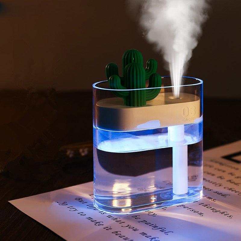 Ultrasone cactus aroma diffuser met ledverlichting van 160 ml