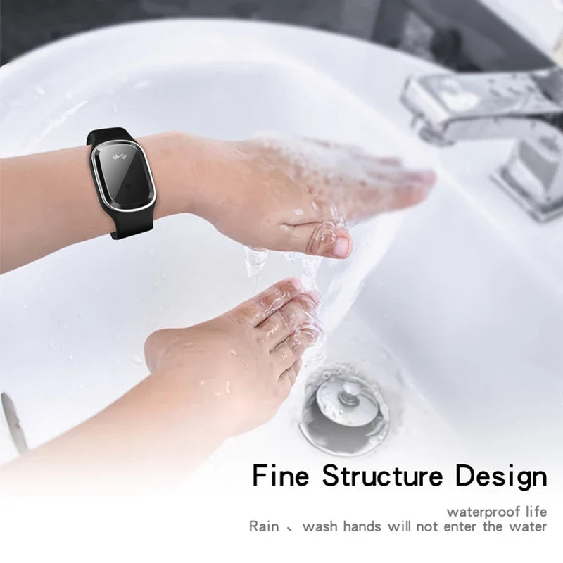 Oplaadbare anti-muggen armband met verstelbare siliconen band