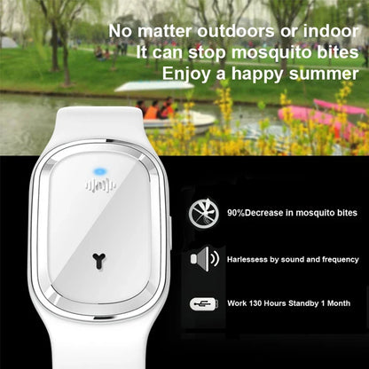 Oplaadbare anti-muggen armband met verstelbare siliconen band