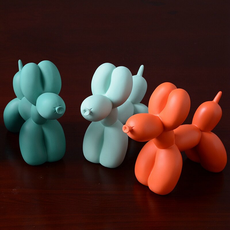 Canovo Ballonhond Beeldje van Polyresin met Matte Afwerking