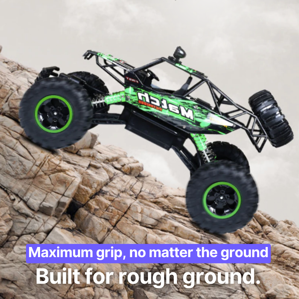 RC offroad auto met vierwielaandrijving en schokbestendige vering