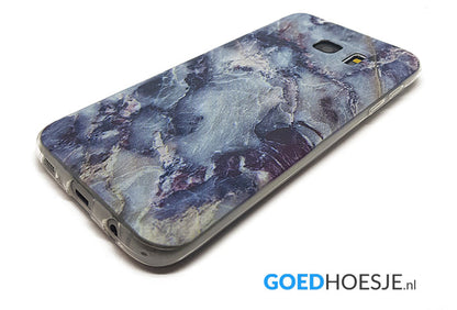 Flexibel tpu backcover hoesje met marmer design voor Galaxy S7 Edge