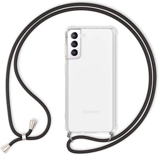 Transparant TPU telefoonhoesje met verstelbaar draagkoord voor Samsung Galaxy S23 FE