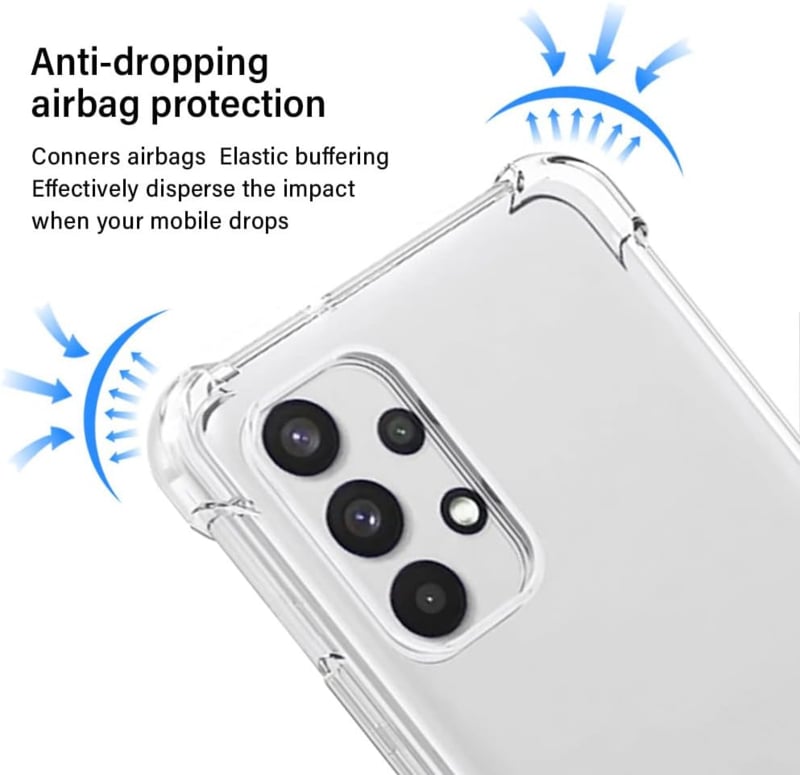 Transparant TPU Telefoonhoesje met Air Cushion Schokbescherming
