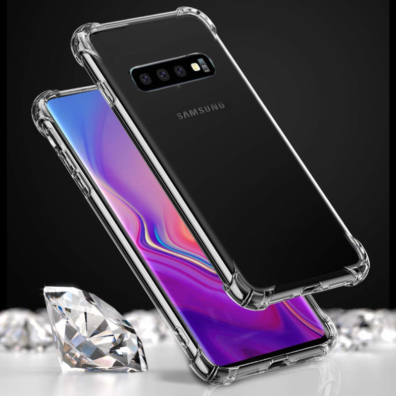Transparant TPU Hoesje met Air Cushion voor Galaxy S10