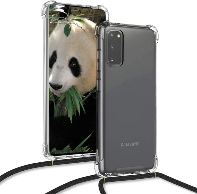 Transparant TPU Telefoonhoesje met Verstelbaar Draagkoord voor Samsung Galaxy S20