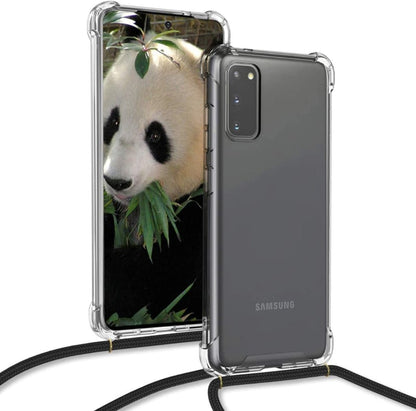 Transparant TPU Telefoonhoesje met Verstelbaar Draagkoord voor Samsung Galaxy S20