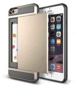 Slide Armor telefoonhoesje met pashouder voor iPhone 6 / 6S