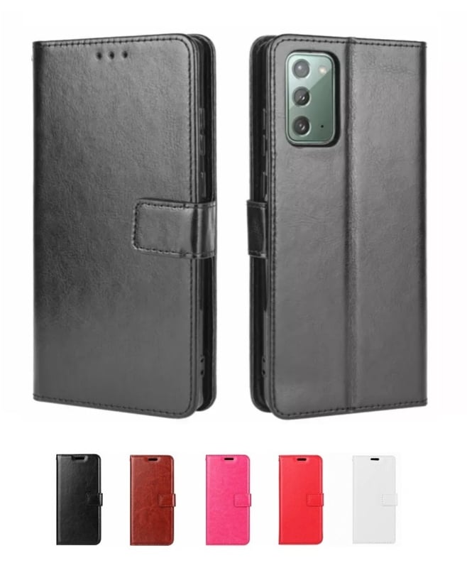 Leren portemonnee hoesje met pasfotovakje voor Samsung Galaxy Note 20 Ultra