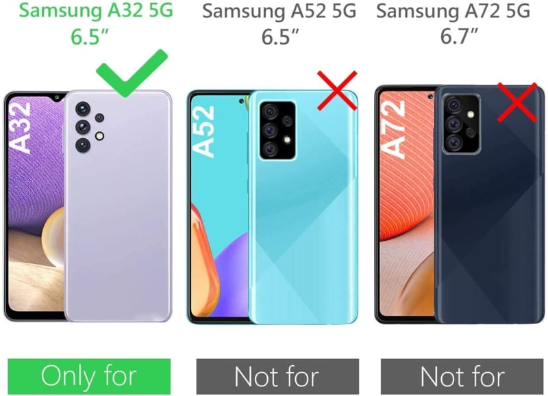 Transparant TPU hoesje met schokbestendige hoekkussens voor Samsung Galaxy A32 5G