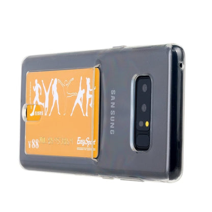 Transparant TPU hoesje voor Galaxy S10 Plus met pasjesvakje