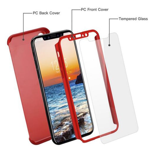 360 Graden full cover hoesje voor iPhone Xs Max