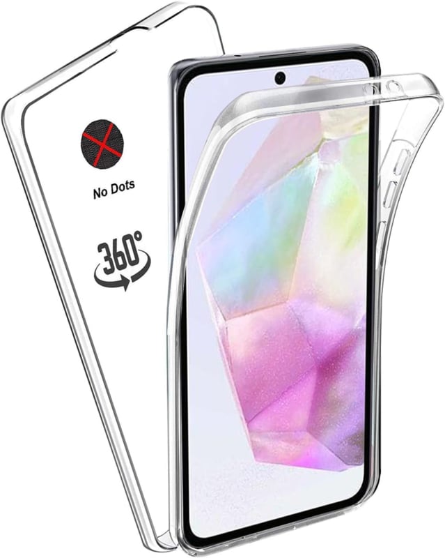 Transparant hybride 360 graden hoesje voor Samsung Galaxy A35 5G