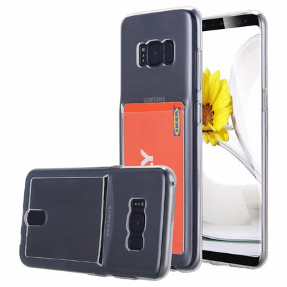 Transparant TPU hoesje voor Samsung Galaxy S8 Plus met pasjeshouder