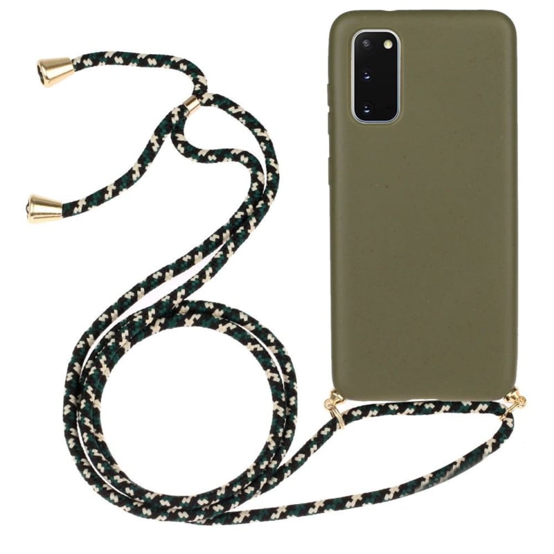 Samsung Galaxy S20 FE TPU hoesje met koord groen