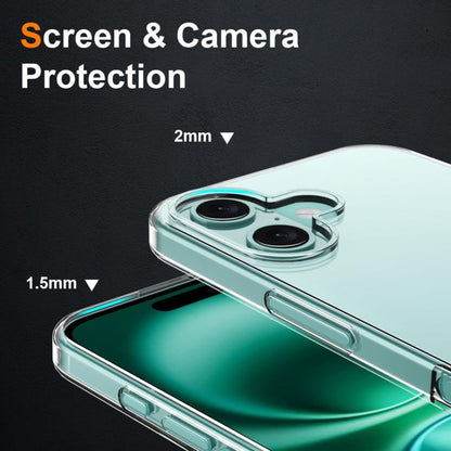 Transparant TPU telefoonhoesje met camerabescherming voor iPhone 17