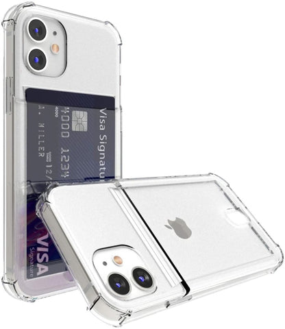 Transparant TPU Telefoonhoesje Met Pasjesvakje Voor iPhone 15 Pro