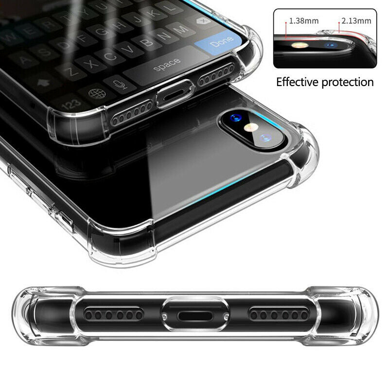 Transparant TPU telefoonhoesje met pasjeshouder voor iPhone 11 Pro