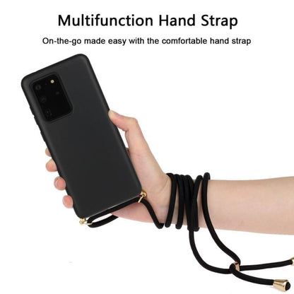 Galaxy S20 Ultra Crossbody TPU Hoesje met Verstelbaar Koord Zwart