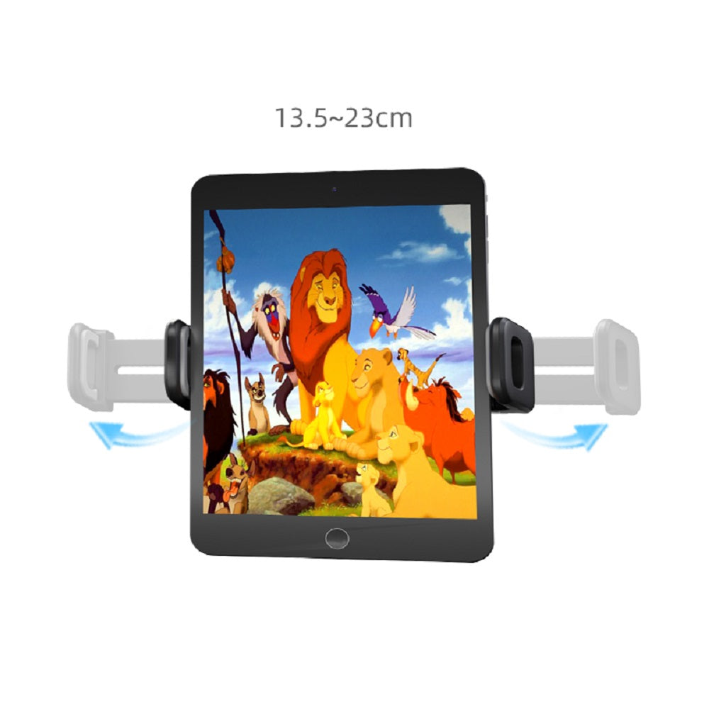 Universele auto tablethouder voor hoofdsteun 135-230 mm met 360 rotatie