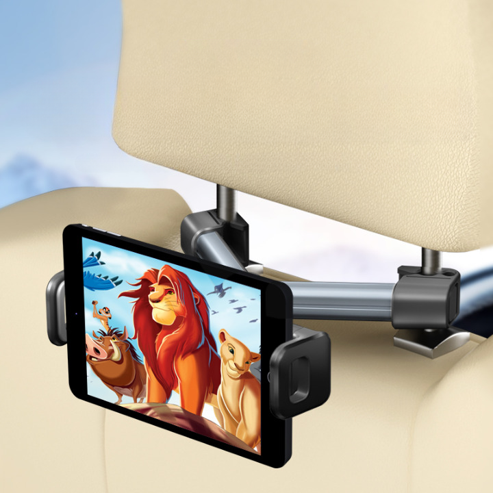 Universele auto tablethouder voor hoofdsteun 135-230 mm met 360 rotatie