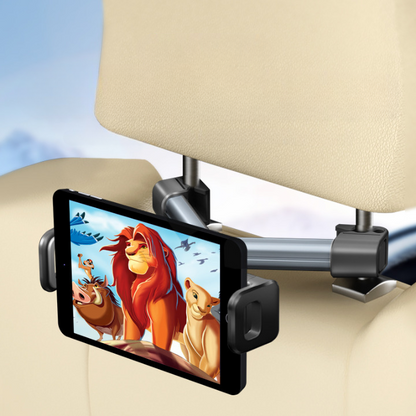 Universele auto tablethouder voor hoofdsteun 135-230 mm met 360 rotatie
