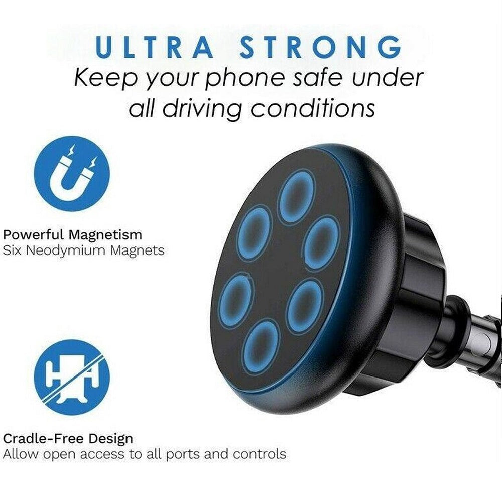 Magnetische auto telefoonhouder met telescopische arm