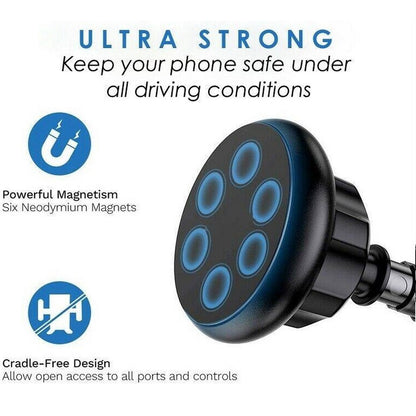Magnetische auto telefoonhouder met telescopische arm