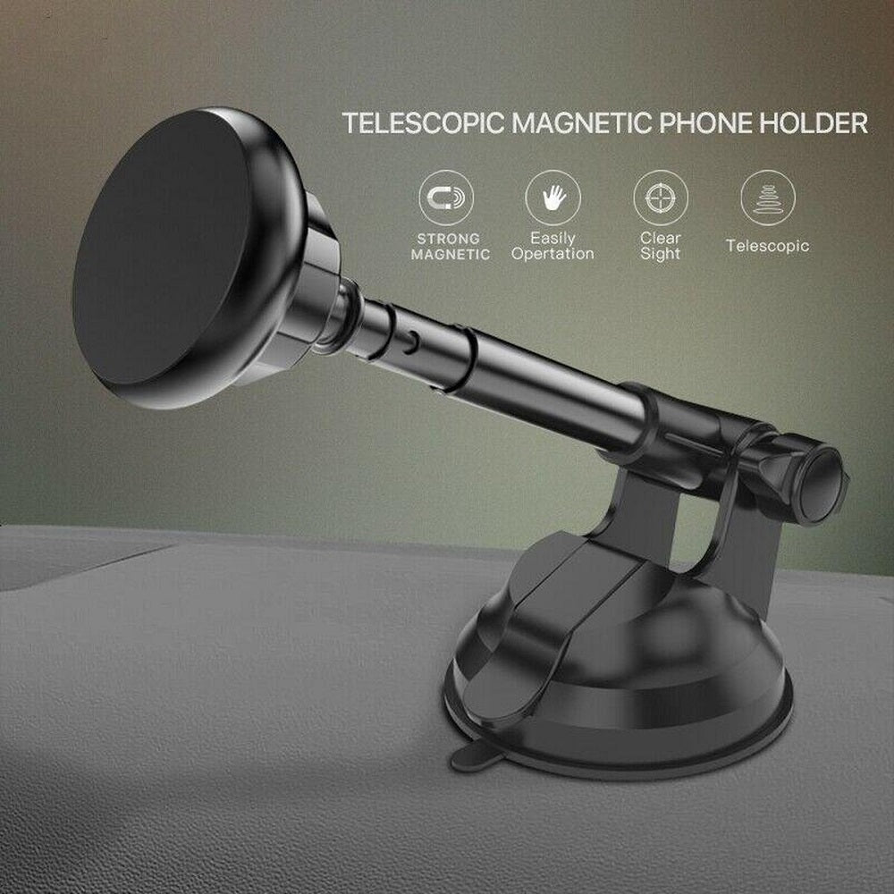 Magnetische auto telefoonhouder met telescopische arm