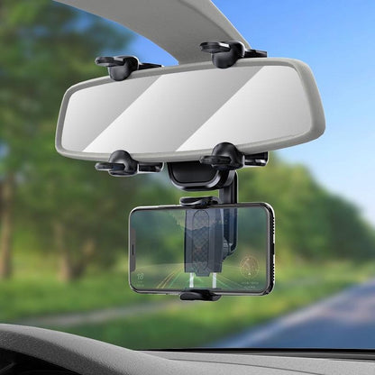 Auto telefoonhouder voor binnenspiegel met 360 graden rotatie