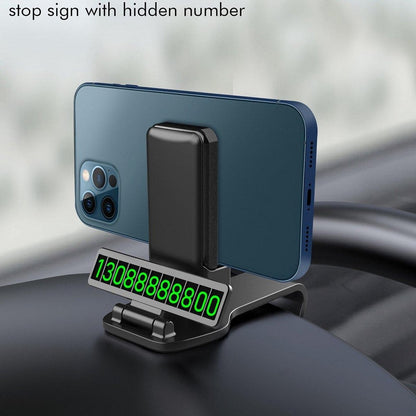 Universele auto telefoonhouder met nummerweergave