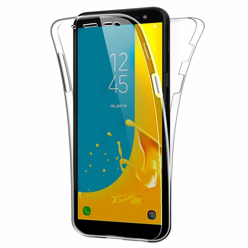 Transparant 360 graden TPU telefoonhoesje voor Galaxy J6 (2018)