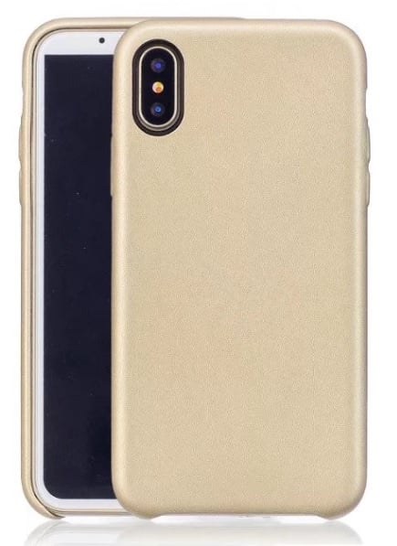 Leren back cover telefoonhoesje voor iPhone Xr