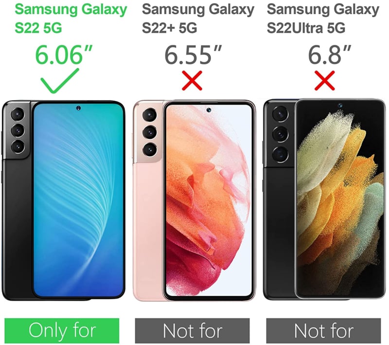 Transparant TPU telefoonhoesje met pasjesvakje voor Samsung Galaxy S22