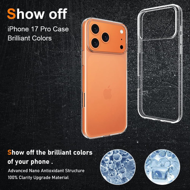 Transparant TPU Telefoonhoesje voor iPhone 17 Pro