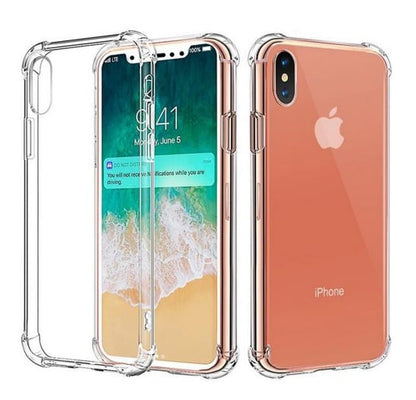 Transparant TPU telefoonhoesje voor iPhone X / Xs met luchtkussens