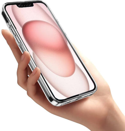 Transparant 360 graden telefoonhoesje voor iPhone 16 Plus