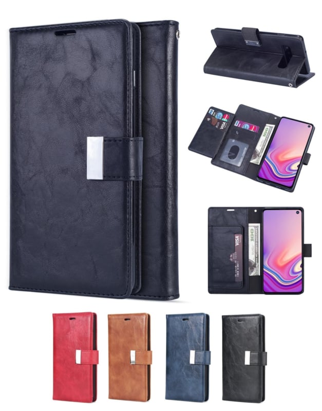 Leren bookcase telefoonhoesje voor Galaxy S20 Ultra