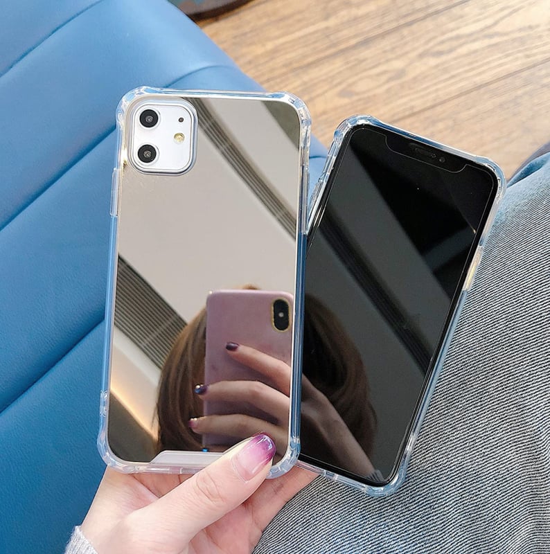 TPU spiegelhoesje voor iPhone 12 Mini met schokabsorptie