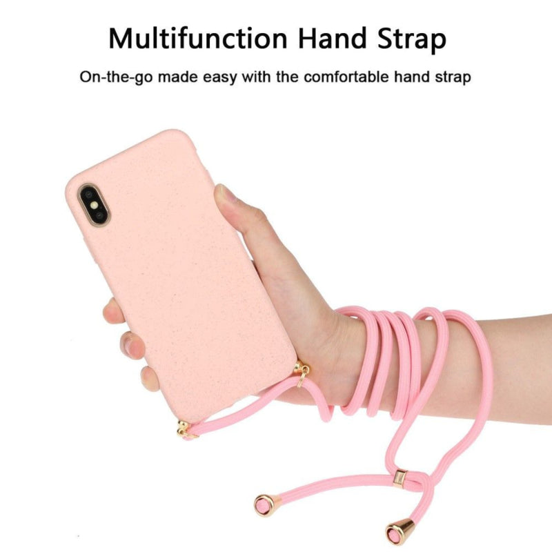 Crossbody TPU telefoonhoesje met verstelbaar koord voor iPhone X / Xs