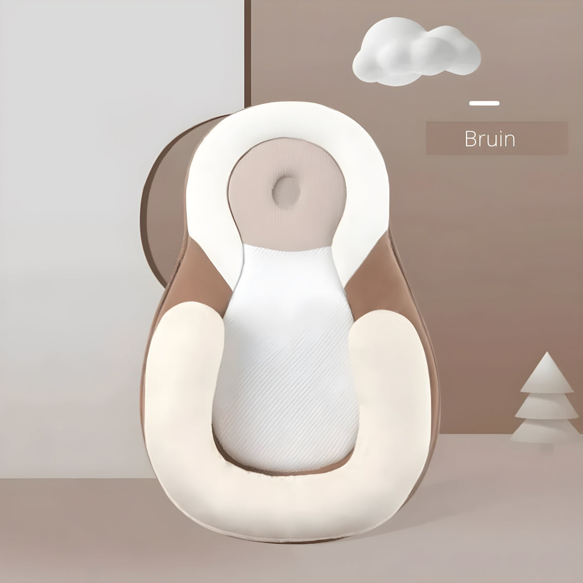 BabyEase Ergonomisch Babykussen Tegen Plat Achterhoofdje