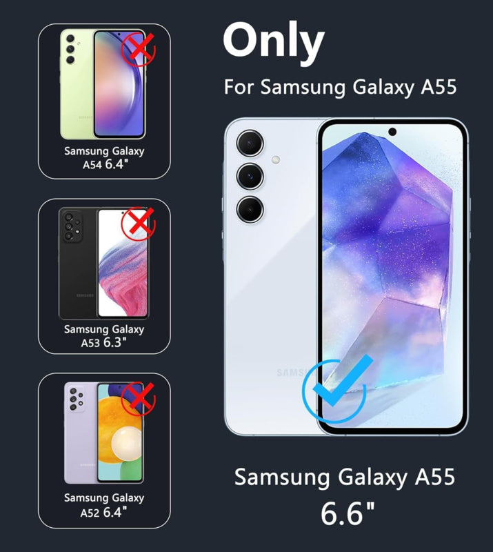 Transparant 360 Graden Hoesje voor Samsung Galaxy A55 5G