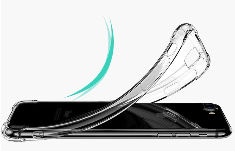 Transparant TPU telefoonhoesje voor iPhone X / Xs met luchtkussens