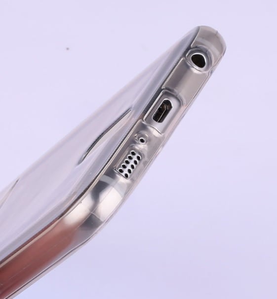Transparant TPU Telefoonhoesje Met Pasjesvakje Voor Galaxy S6