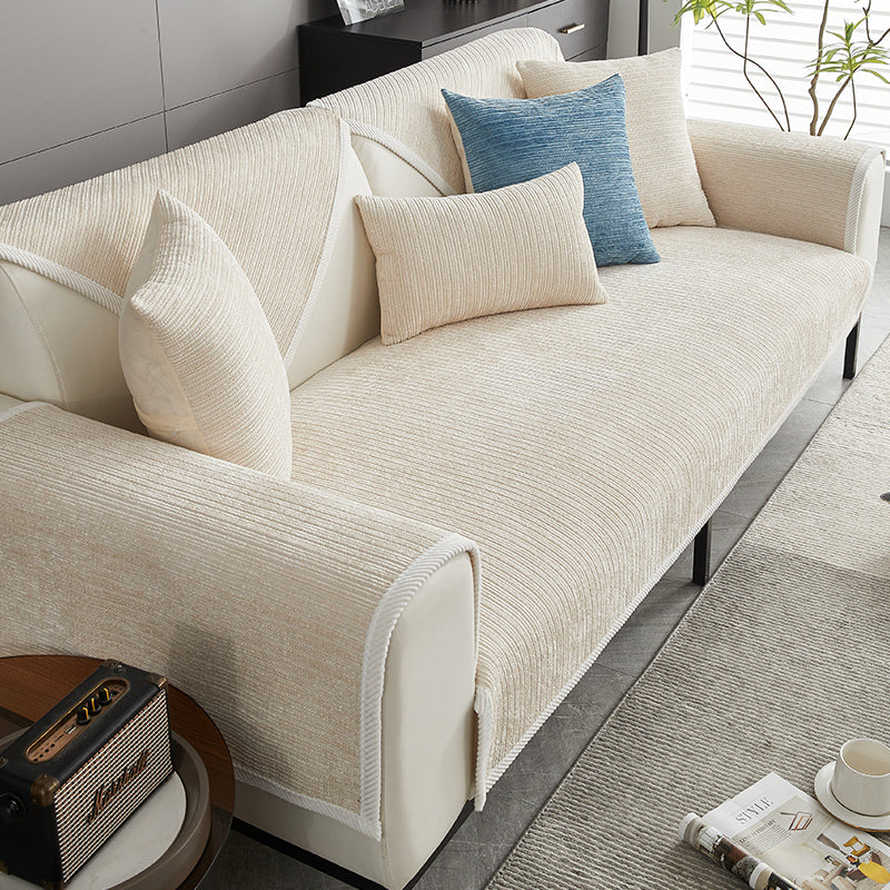 Luxe jacquard chenille bankhoes met antislip