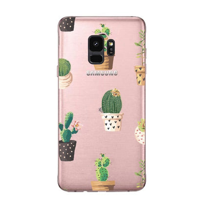 Galaxy S9 Plus TPU Hoesje met Cactus Print