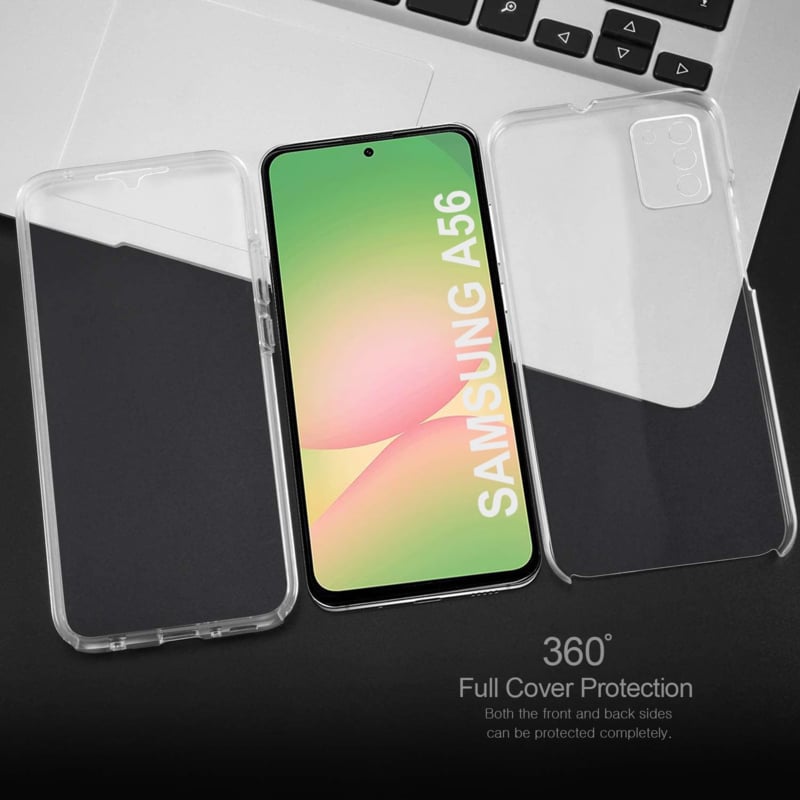 Transparant 360 Graden Telefoonhoesje voor Samsung Galaxy A56 5G
