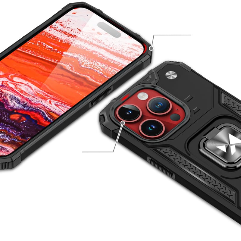 Ring Armor telefoonhoesje met magneet voor iPhone 15 Pro