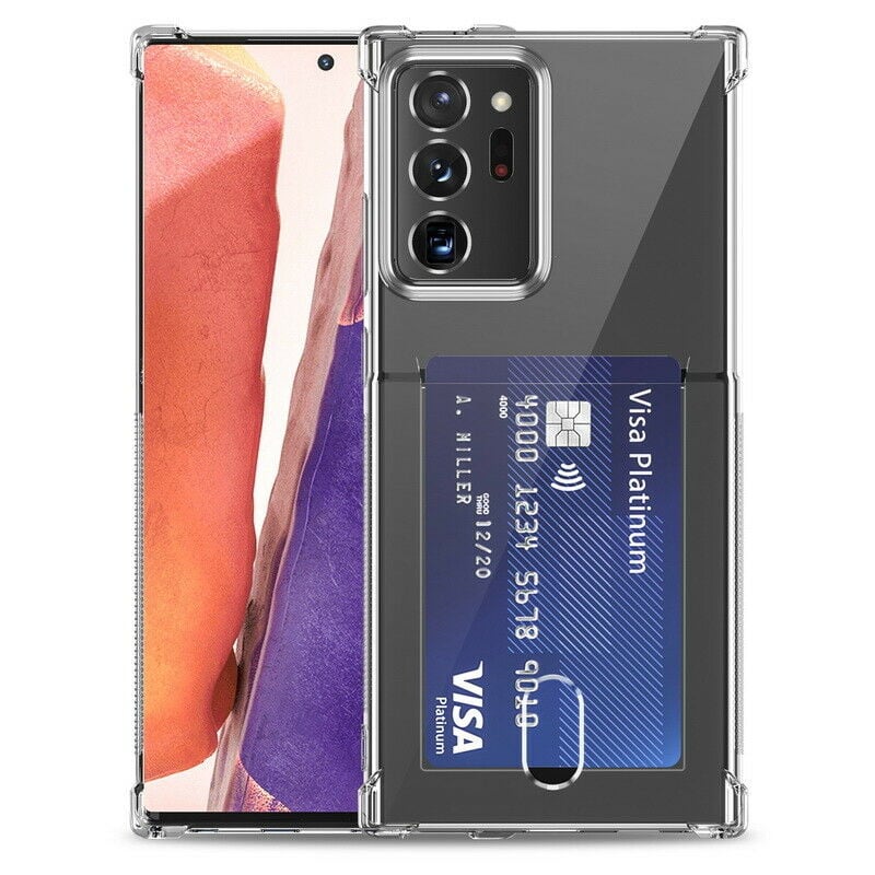 Transparant TPU Hoesje met Pasjeshouder voor Galaxy S25 Ultra